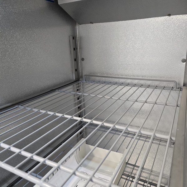 Polar Stainless Single Upright Fridge wire shelves