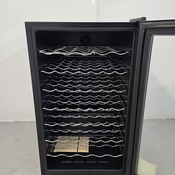 Wine bottle fridge with shelves