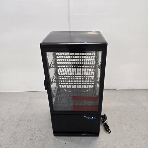 Counter top display fridge in black