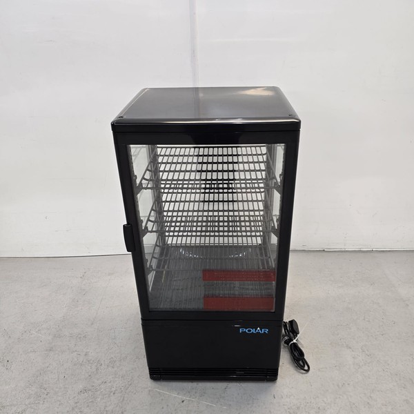 Counter top display fridge in black