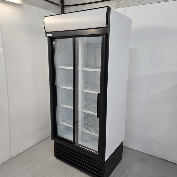 Double Door Glass Display Fridge