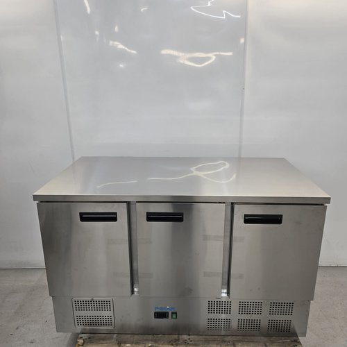 New B Grade Polar Triple Door Bench Fridge For Sale