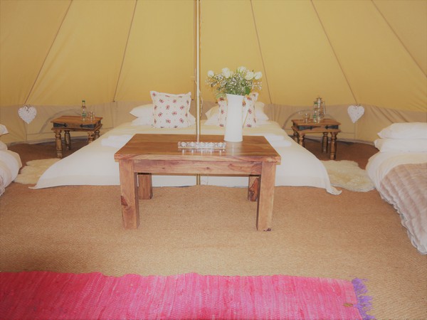 Bell tents and furniture for sale