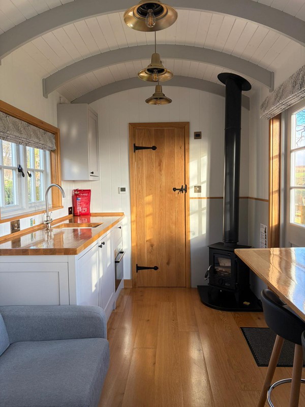 Herdsman Shepherd's Hut kitchen
