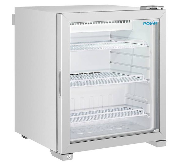 Shop display freezer counter top