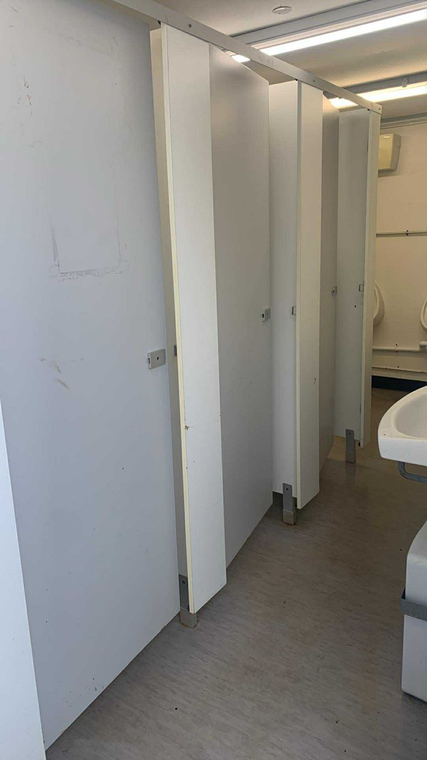 Secure toilet block Secure toilet block