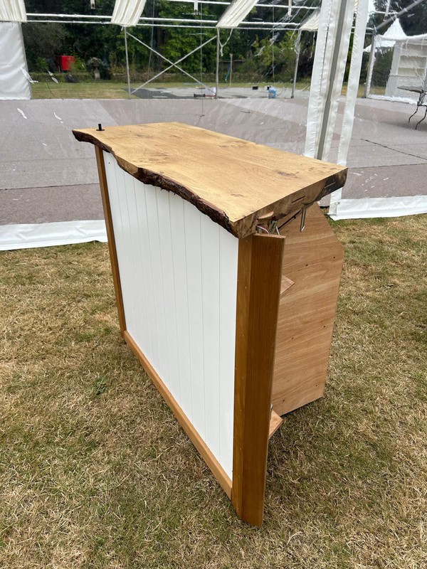 Portable bar counter for wedding venue