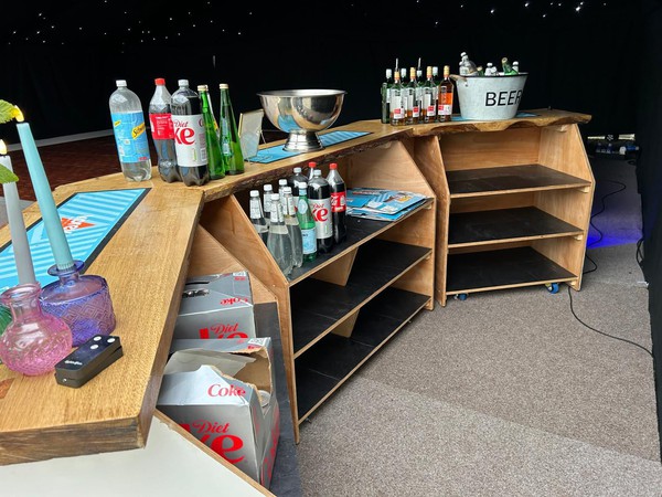 Wedding marquee bar counter for sale