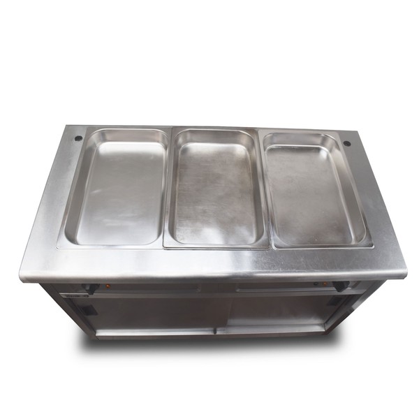 Hot Cupboard Trolley With Bain Marie