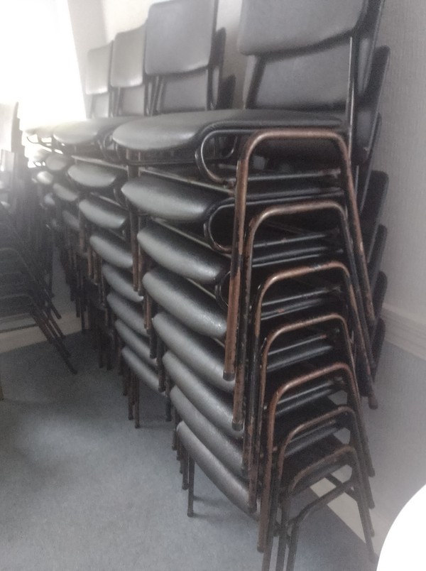 Secondhand Black Stacking Chairs
