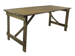 Rustic Wooden Trestle Tables For Sale