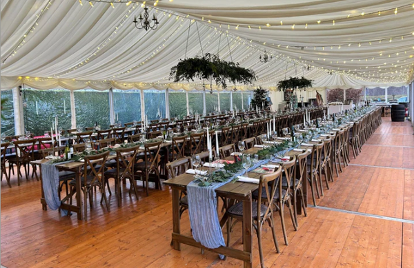 New Rustic Wooden Trestle Tables