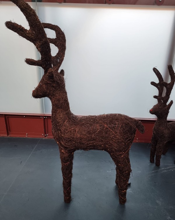 Large Wicker Reindeer Large Wicker Reindeer