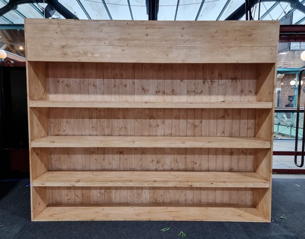 Used 10x LED Wood Shelving Units