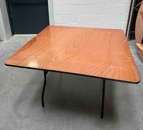 4x 4ft x 4ft Trestle Tables For Sale