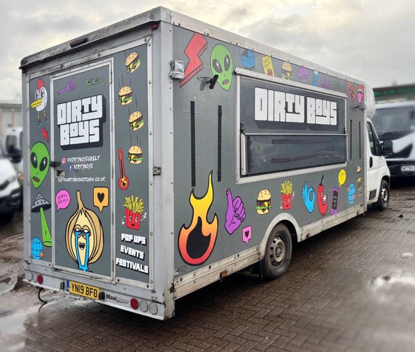 Catering converted box van
