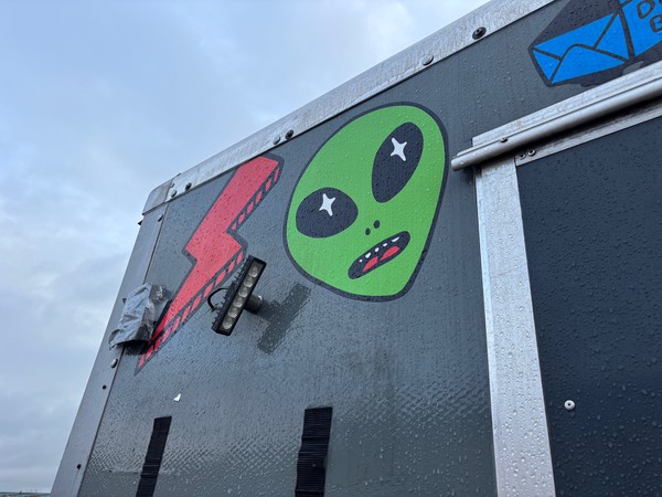 Catering van outside lights