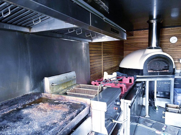 Wood fired pizza van