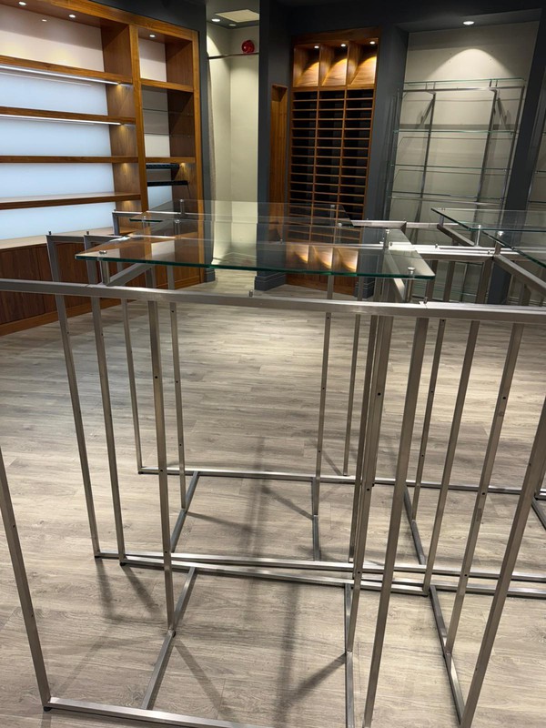Clothes rails for men's fashion shop