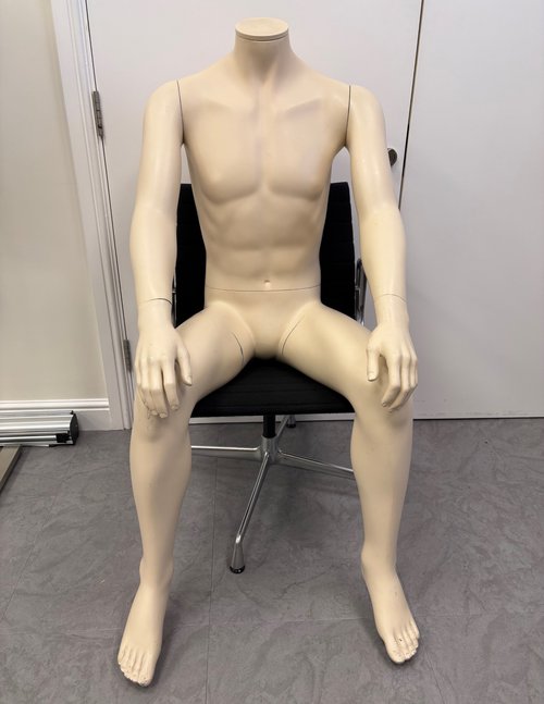 Darrol Seated Mannequin For Sale