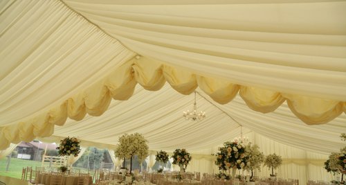 2x 12m Ivory Reveal Curtains For Sale