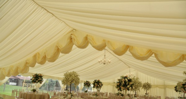 2x 12m Ivory Reveal Curtains For Sale