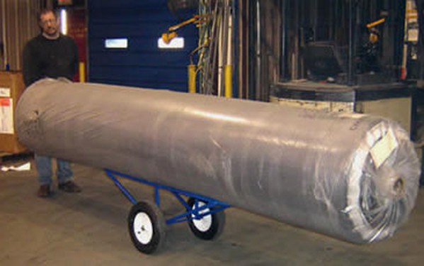 Easy movement of carpet roles