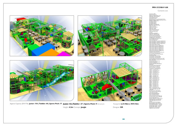 Jungle Theme Two Story Soft Play Frame