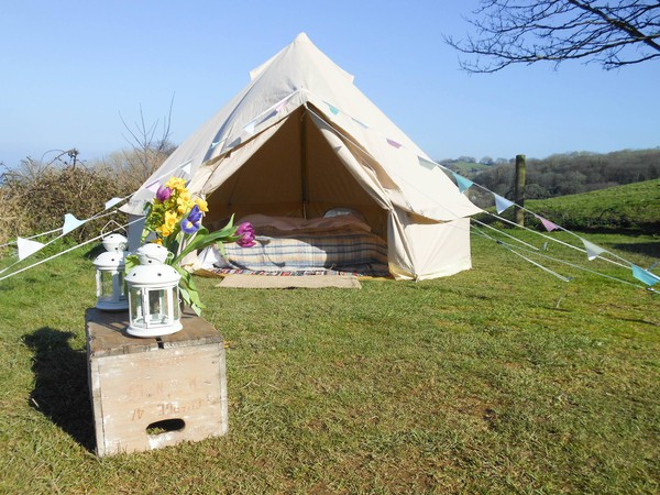 Glamping bell tent hire business for sale