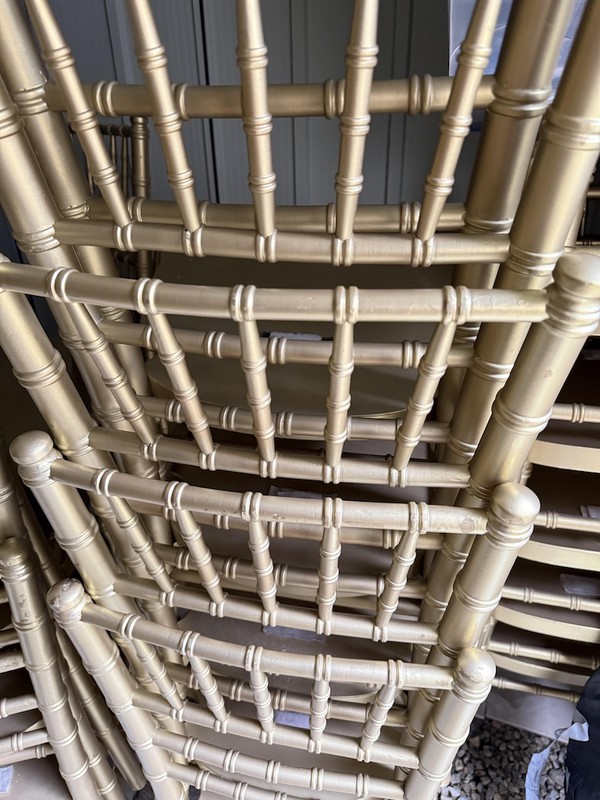 Stacking Gold Banquet Chairs