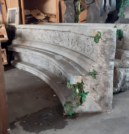 2x Large Prop Greek Style Walls For Sale