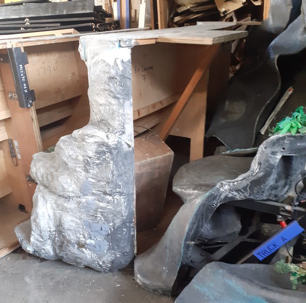 Used Greek Style Curved Wall Props