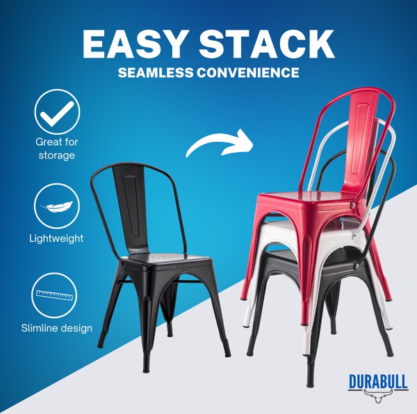 Black Tolix Cafe Chairs For Sale