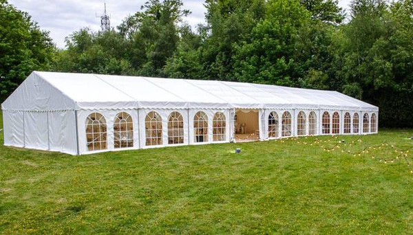 Wedding marque with lining for sale