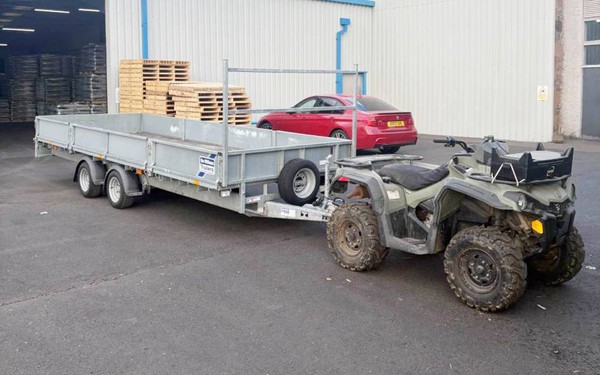 Ifor William drop side trailer for sale