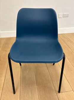 30x Plastic Stackable Chairs For Sale