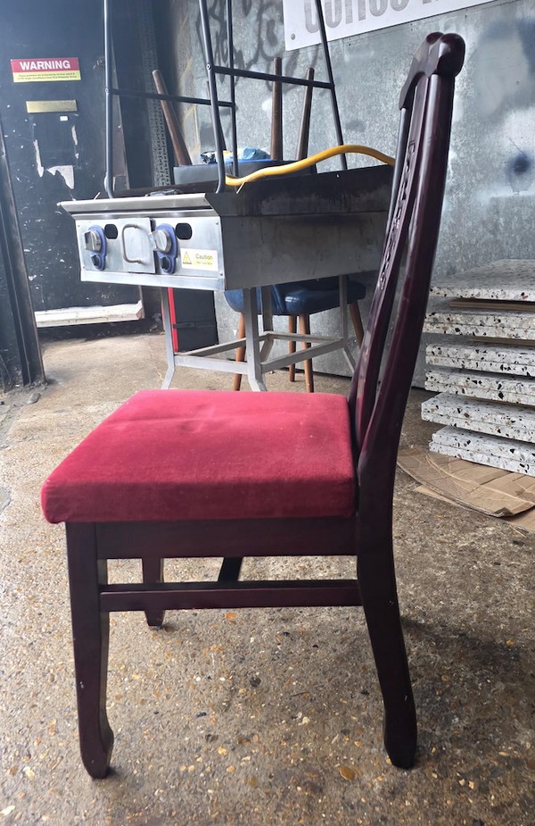 Dining Chairs with Red Seat