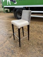 Grey and Cream High Bar Stools