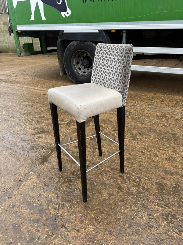 Grey and Cream High Bar Stools Grey and Cream High Bar Stools