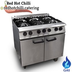 Six burner gas range cooker for sale