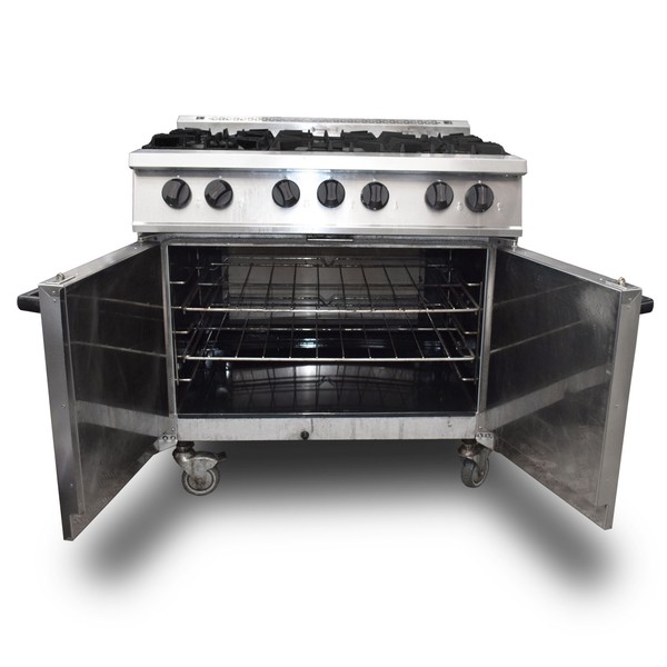 6 burner gas range cooker for sale
