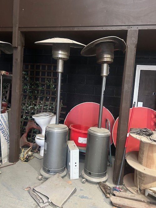 Radiant patio heaters - LPG gas