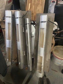 Infra red electric heaters