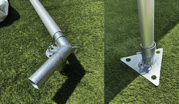 Steel and aluminium framework