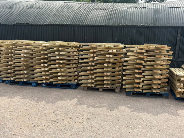 Benches ready for delivery