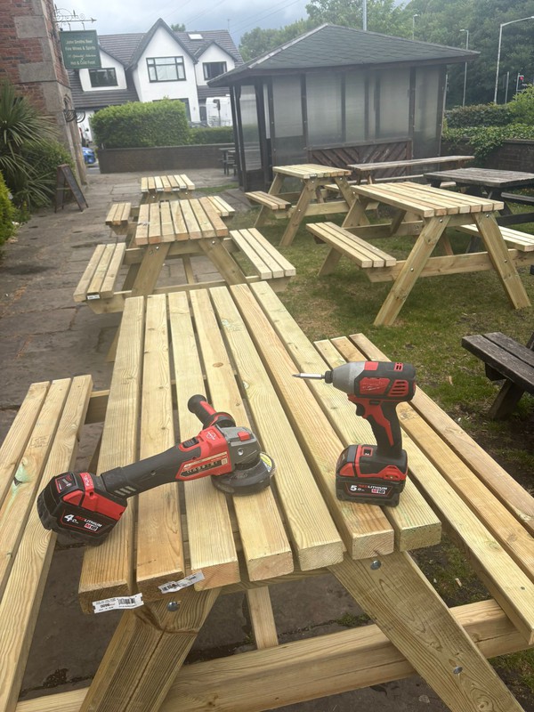 Ready assembled benches for sale