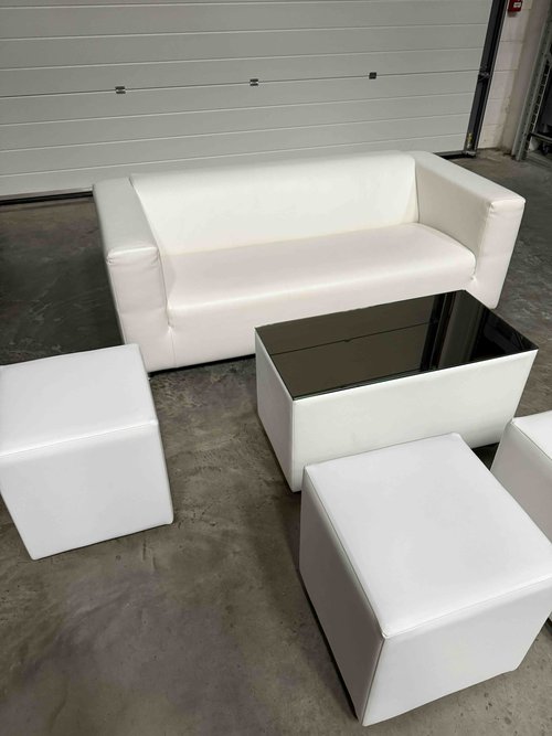62x Sofas, Cube Stools And Coffee Tables For Sale