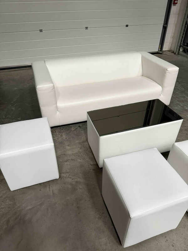62x Sofas, Cube Stools And Coffee Tables For Sale