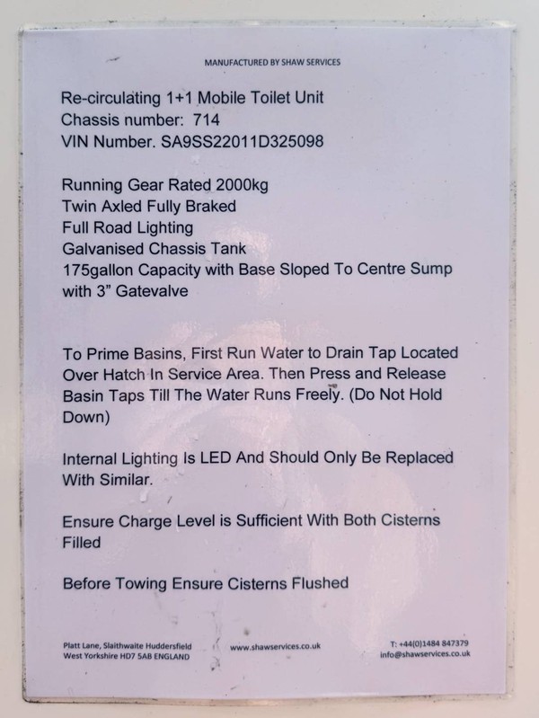 1+1 toilet trailer for sale info