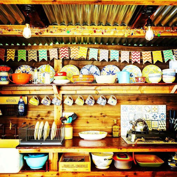 glamping kitchen facilities